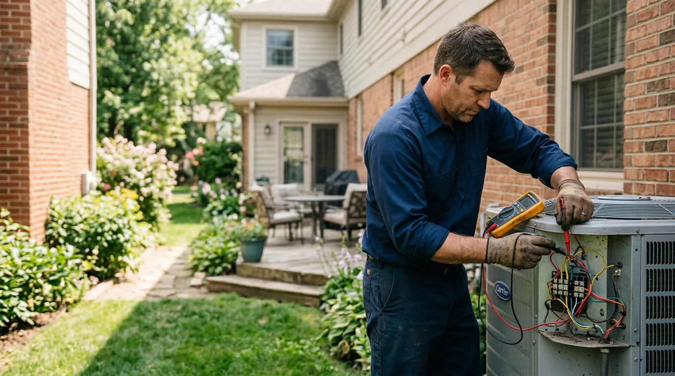 HVAC technician working near Keedysville, MD